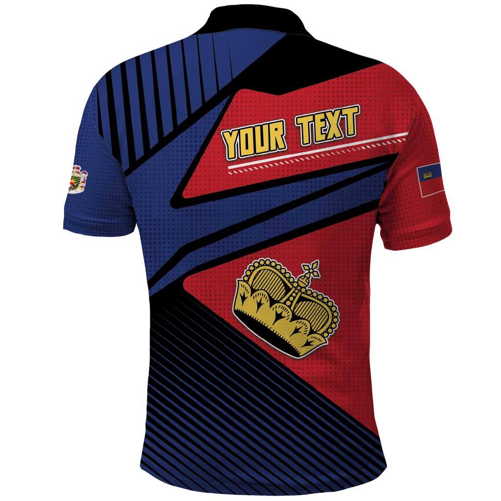 Personalized Liechtenstein Polo Shirt Crown Symbol - Wonder Print Shop