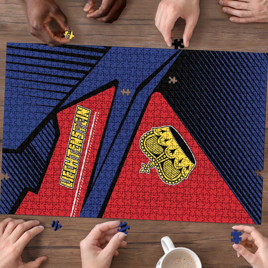 Liechtenstein Puzzle Crown Symbol - Wonder Print Shop