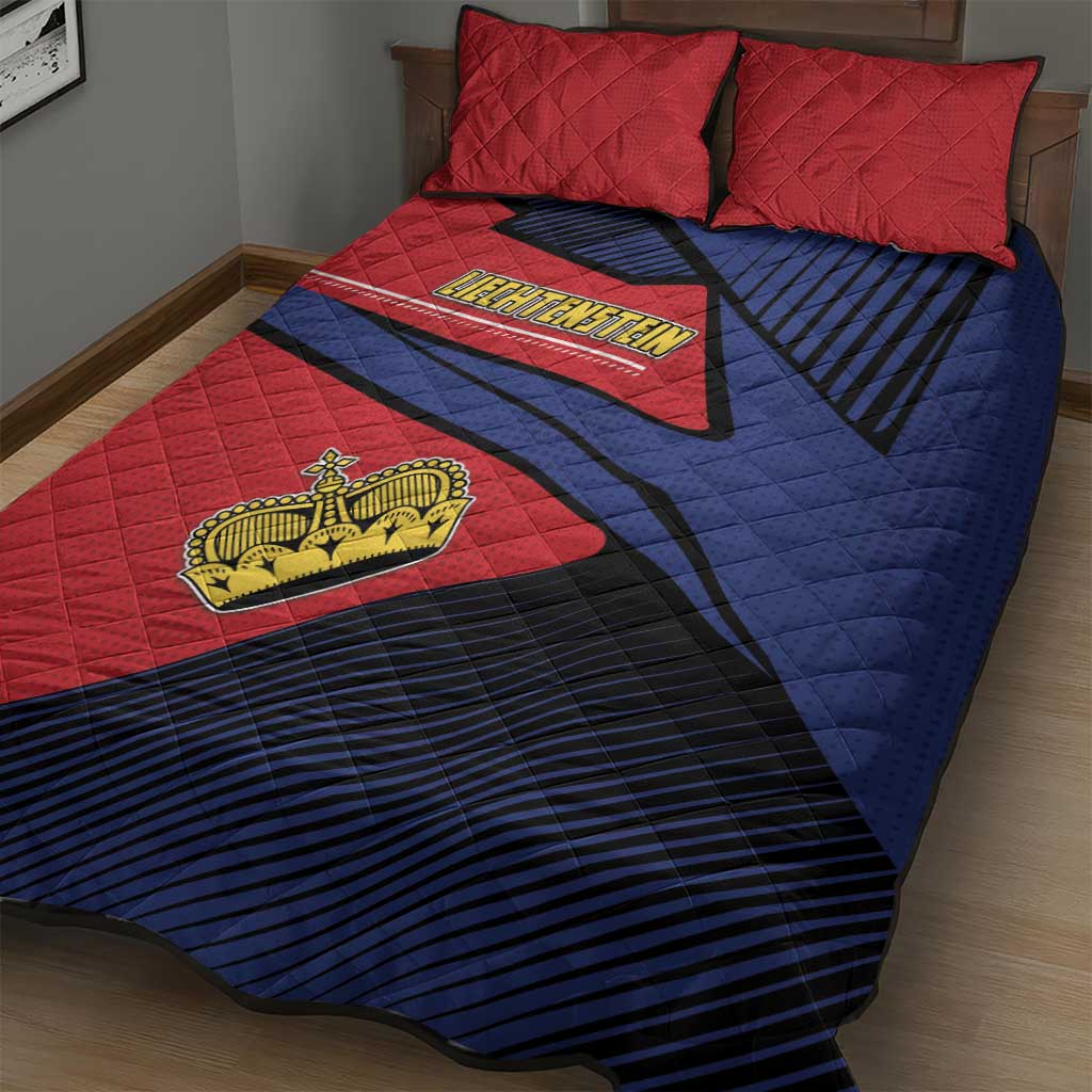 Liechtenstein Quilt Bed Set Crown Symbol - Wonder Print Shop