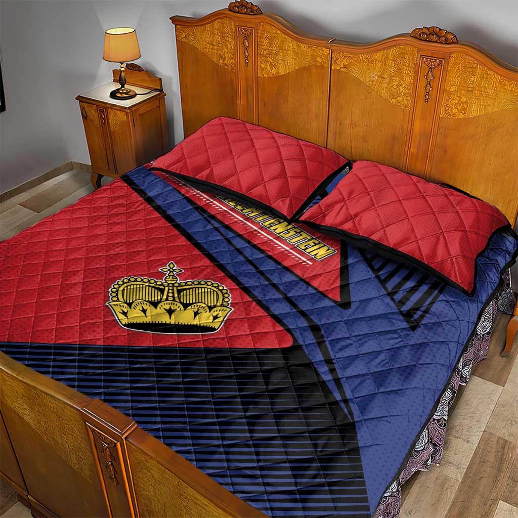 Liechtenstein Quilt Bed Set Crown Symbol - Wonder Print Shop