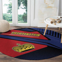 Liechtenstein Round Carpet Crown Symbol - Wonder Print Shop