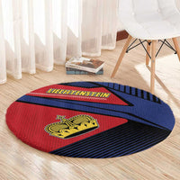 Liechtenstein Round Carpet Crown Symbol - Wonder Print Shop