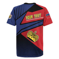 Personalized Liechtenstein Rugby Jersey Crown Symbol - Wonder Print Shop