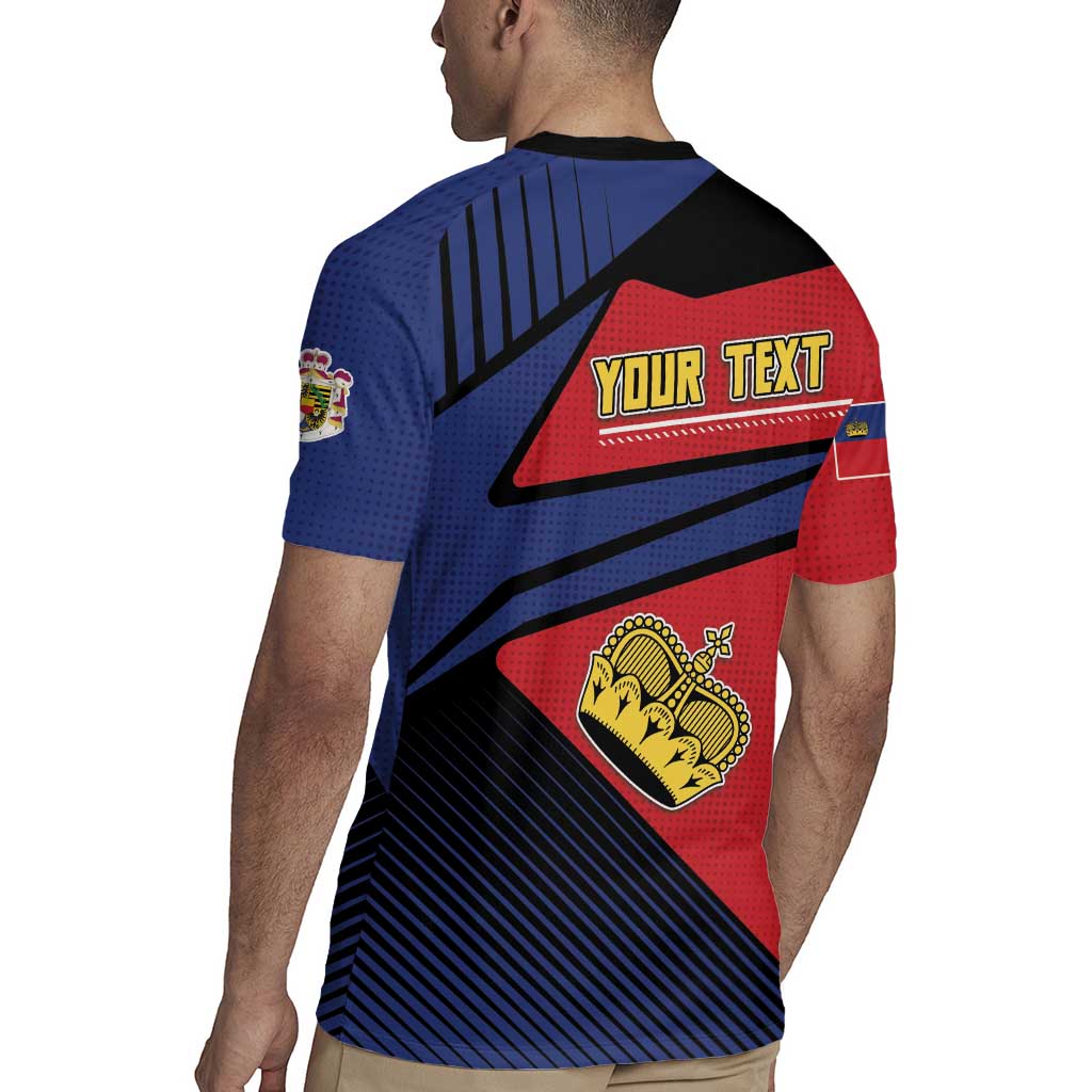 Personalized Liechtenstein Rugby Jersey Crown Symbol - Wonder Print Shop