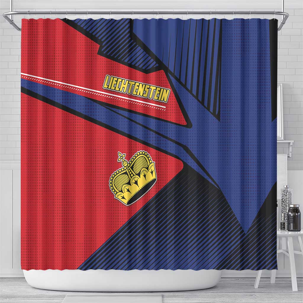 Liechtenstein Shower Curtain Crown Symbol - Wonder Print Shop
