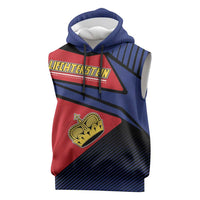 Personalized Liechtenstein Sleeveless Hoodie Crown Symbol - Wonder Print Shop