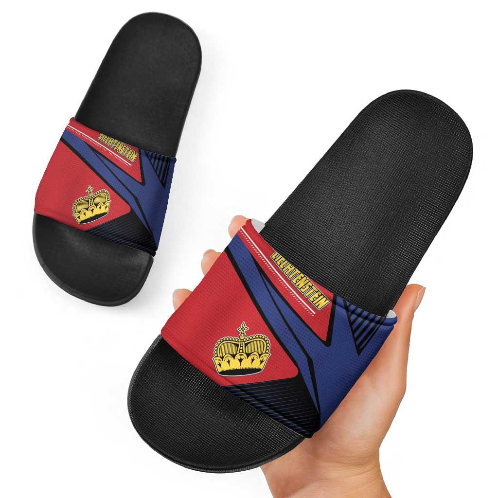 Liechtenstein Slide Sandals Crown Symbol - Wonder Print Shop