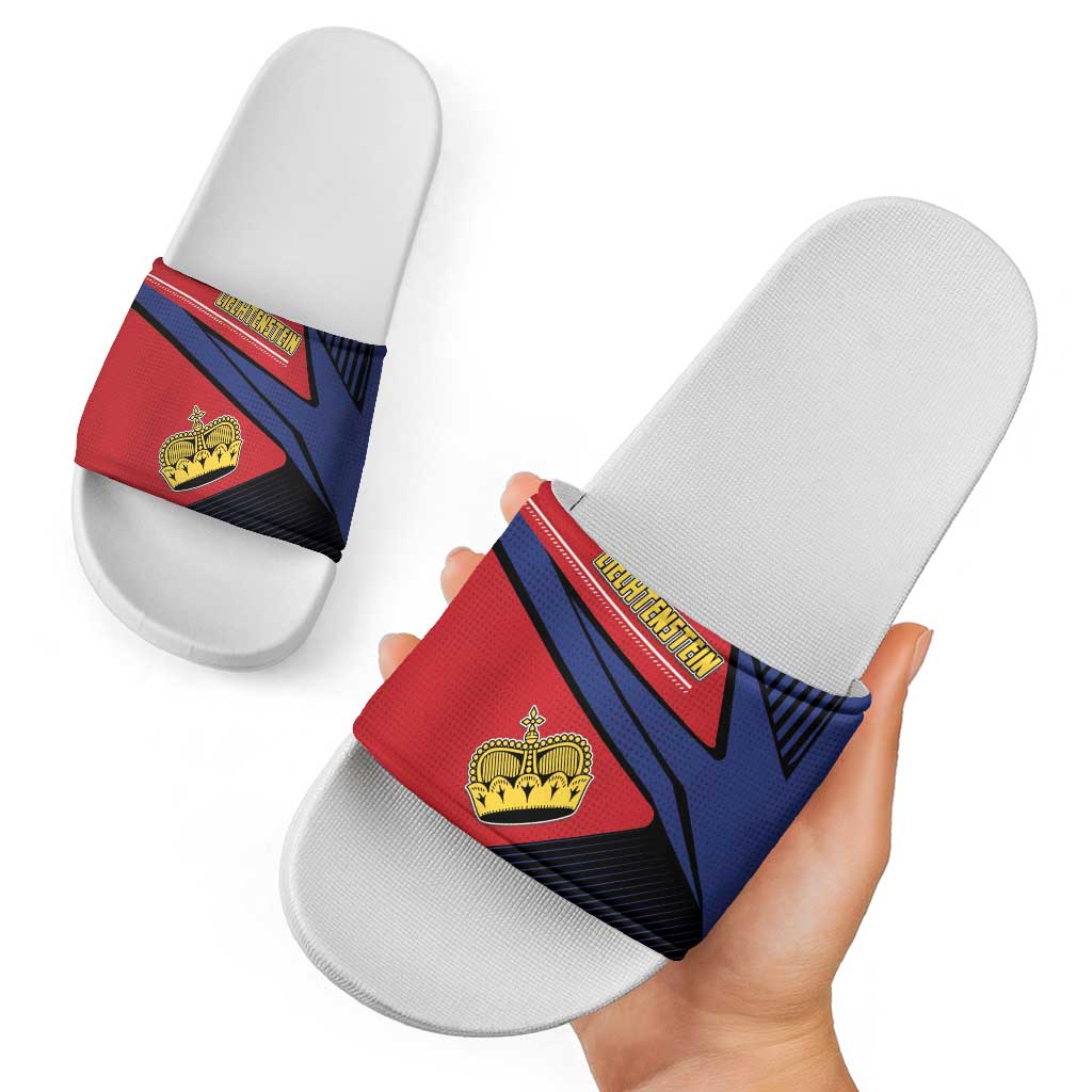 Liechtenstein Slide Sandals Crown Symbol - Wonder Print Shop