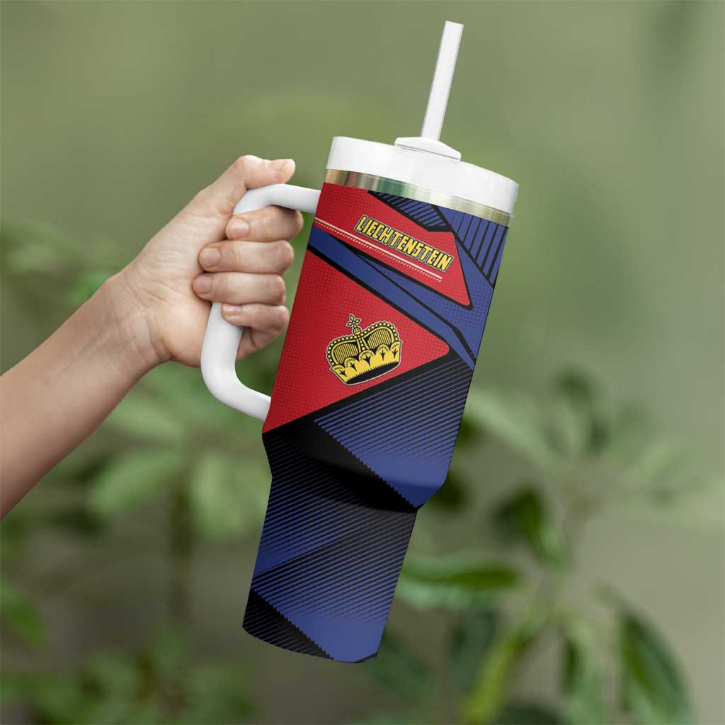 Personalized Liechtenstein Tumbler With Handle Crown Symbol - Wonder Print Shop