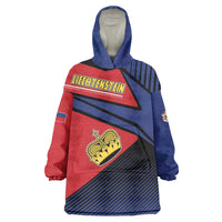 Personalized Liechtenstein Wearable Blanket Hoodie Crown Symbol - Wonder Print Shop