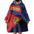 Personalized Liechtenstein Wearable Blanket Hoodie Crown Symbol - Wonder Print Shop