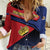 Personalized Liechtenstein Women Casual Shirt Crown Symbol - Wonder Print Shop