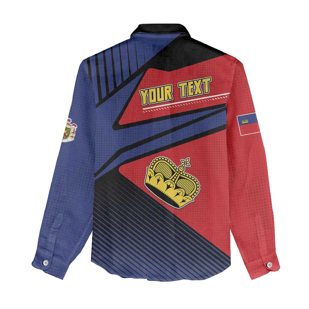 Personalized Liechtenstein Women Casual Shirt Crown Symbol - Wonder Print Shop