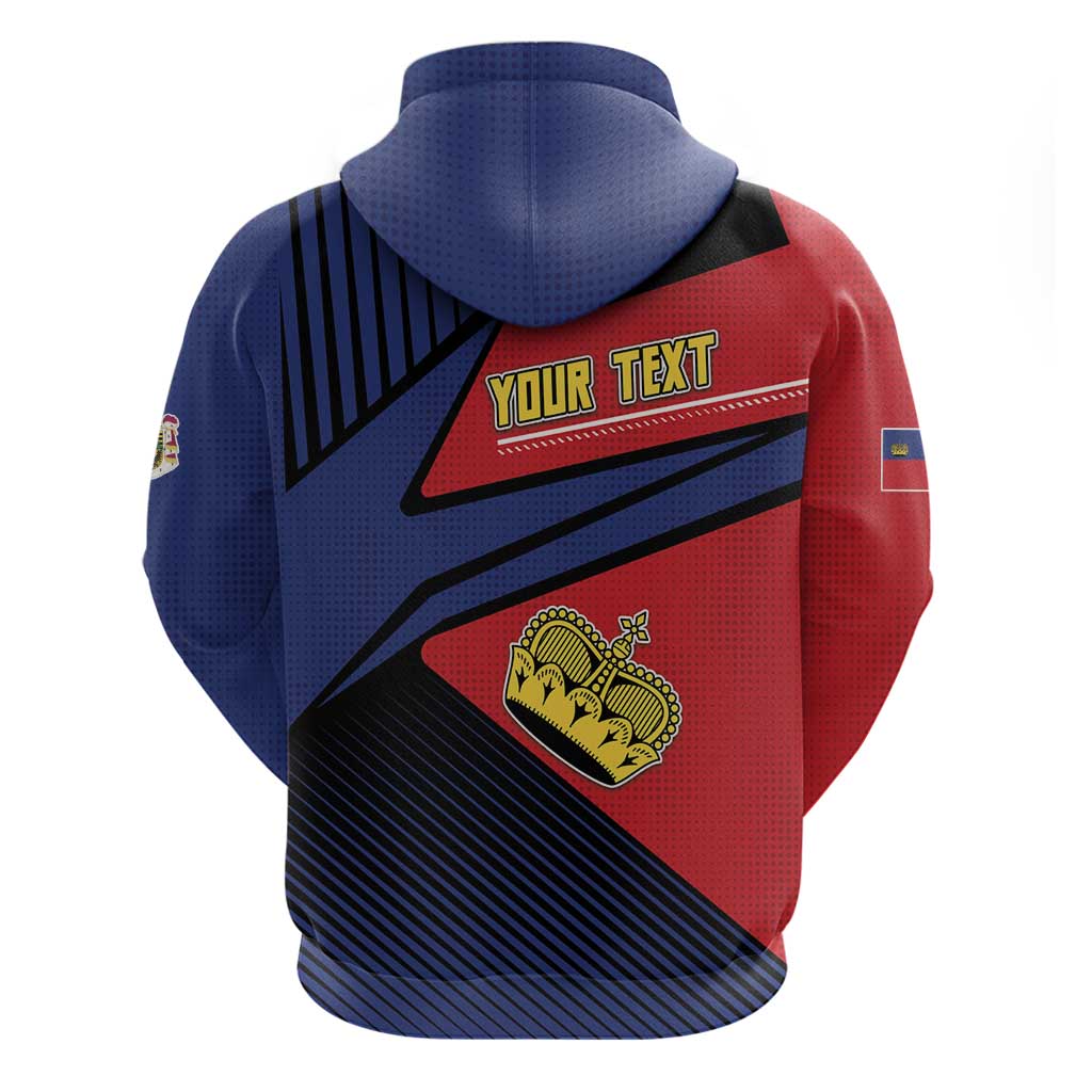 Personalized Liechtenstein Zip Hoodie Crown Symbol - Wonder Print Shop