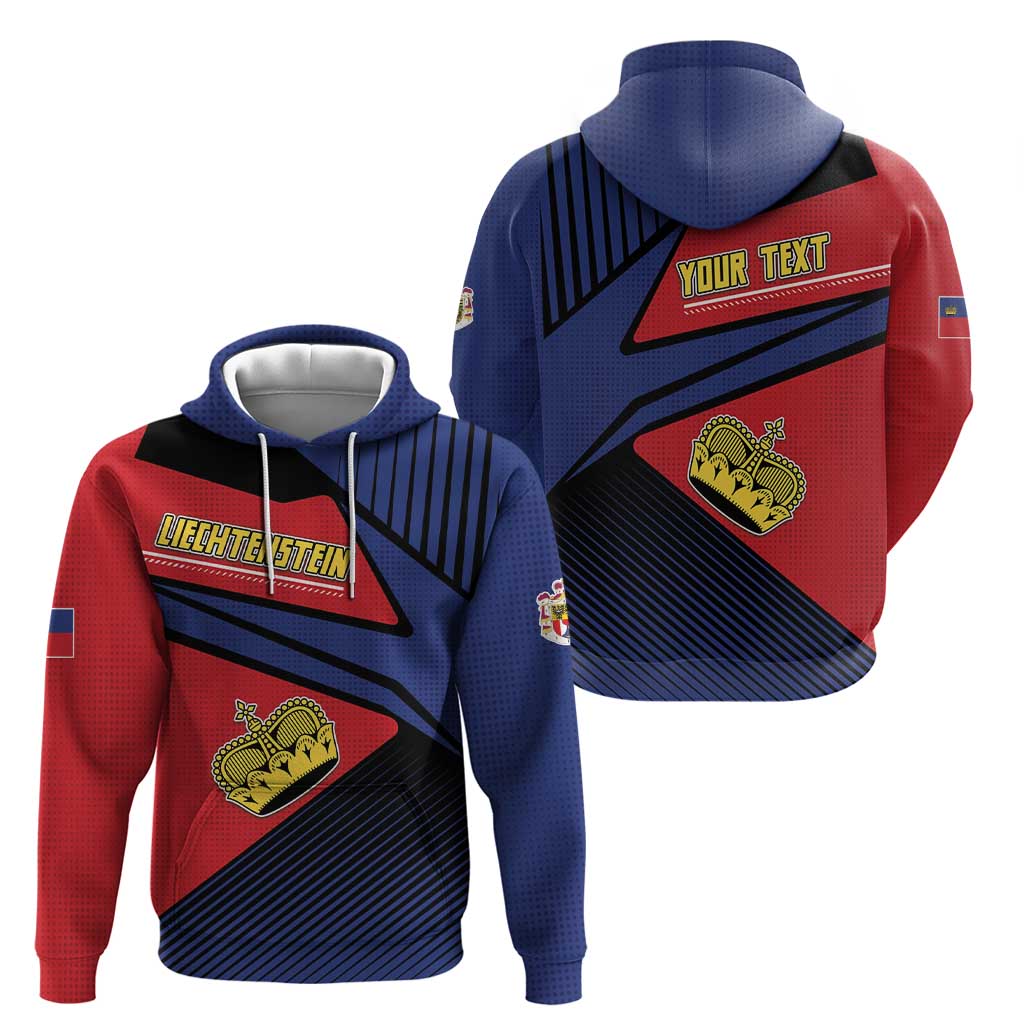 Personalized Liechtenstein Zip Hoodie Crown Symbol - Wonder Print Shop