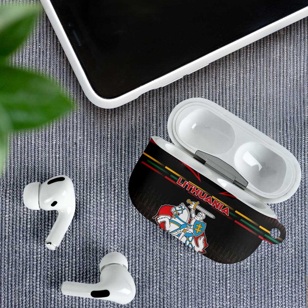 Lithuania AirPods Case Knight In Armor With Map - Wonder Print Shop