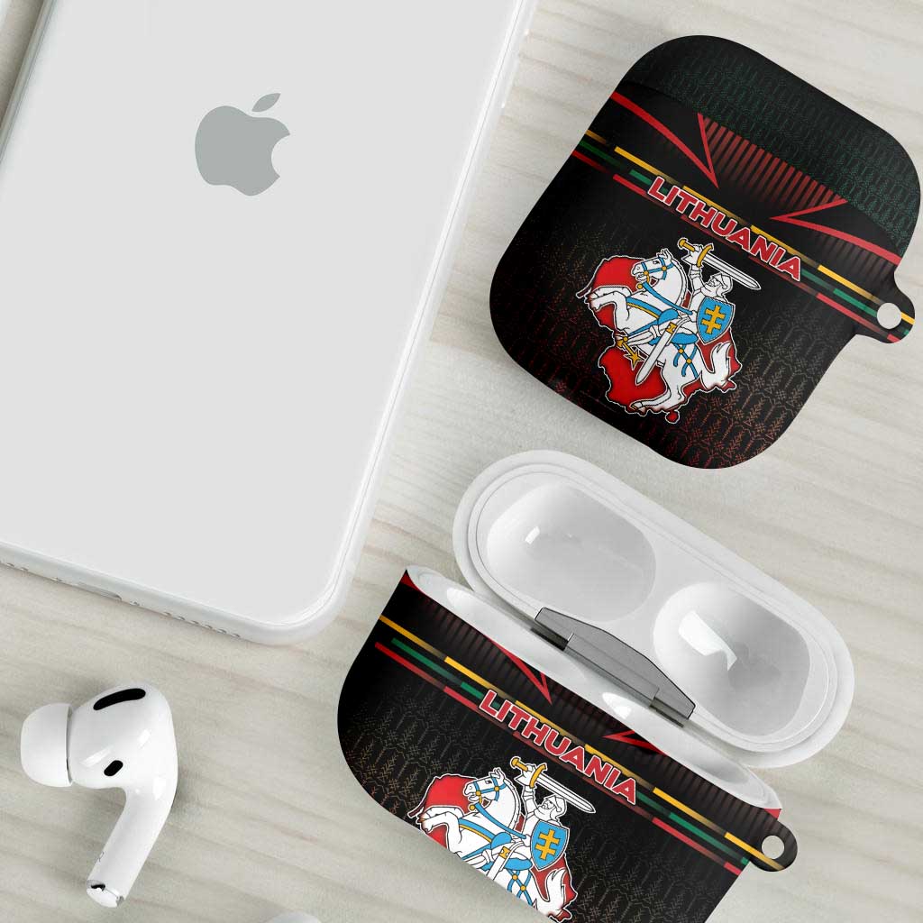 Lithuania AirPods Case Knight In Armor With Map - Wonder Print Shop