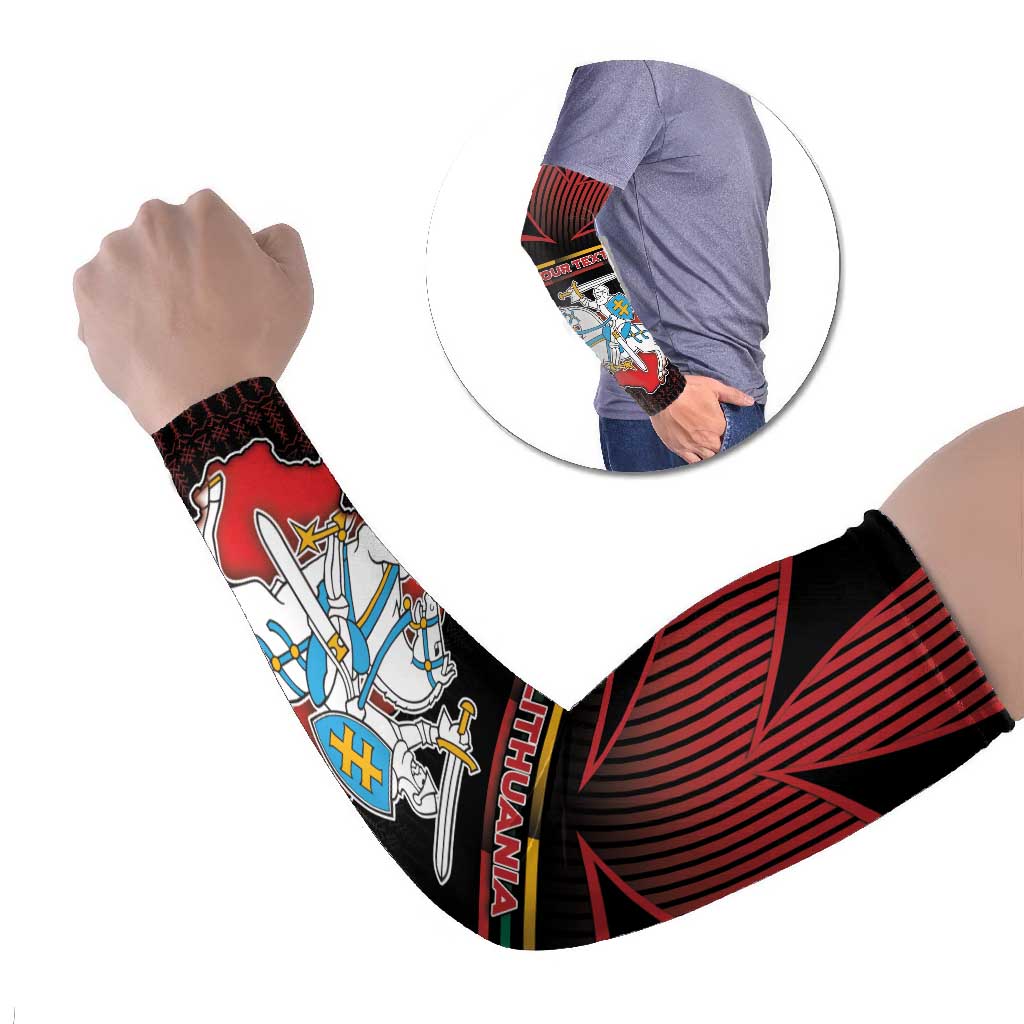 Lithuania Arm Sleeves Knight In Armor With Map - Wonder Print Shop