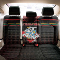 Lithuania Back Car Seat Cover Knight In Armor With Map - Wonder Print Shop