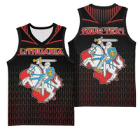 Personalized Lithuania Basketball Jersey Knight In Armor With Map - Wonder Print Shop