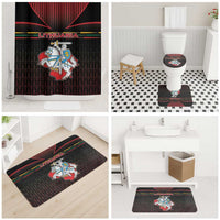 Lithuania Bathroom Set Knight In Armor With Map - Wonder Print Shop