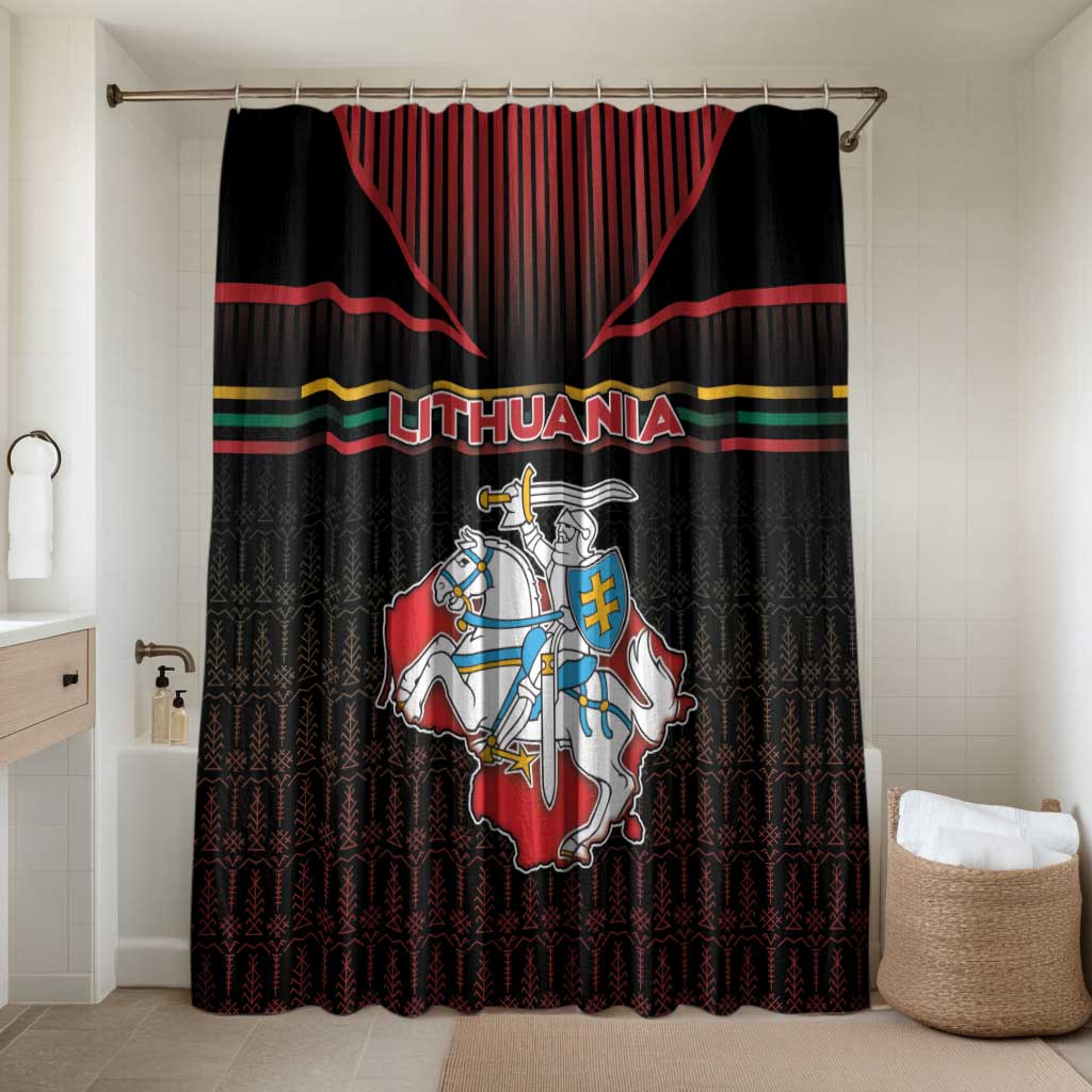 Lithuania Bathroom Set Knight In Armor With Map - Wonder Print Shop