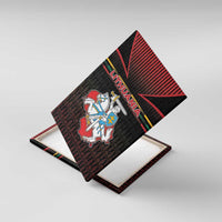 Lithuania Canvas Wall Art Knight In Armor With Map - Wonder Print Shop