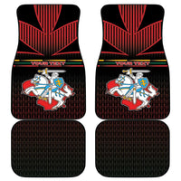 Lithuania Car Mats Knight In Armor With Map - Wonder Print Shop