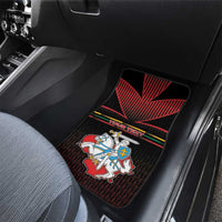 Lithuania Car Mats Knight In Armor With Map - Wonder Print Shop