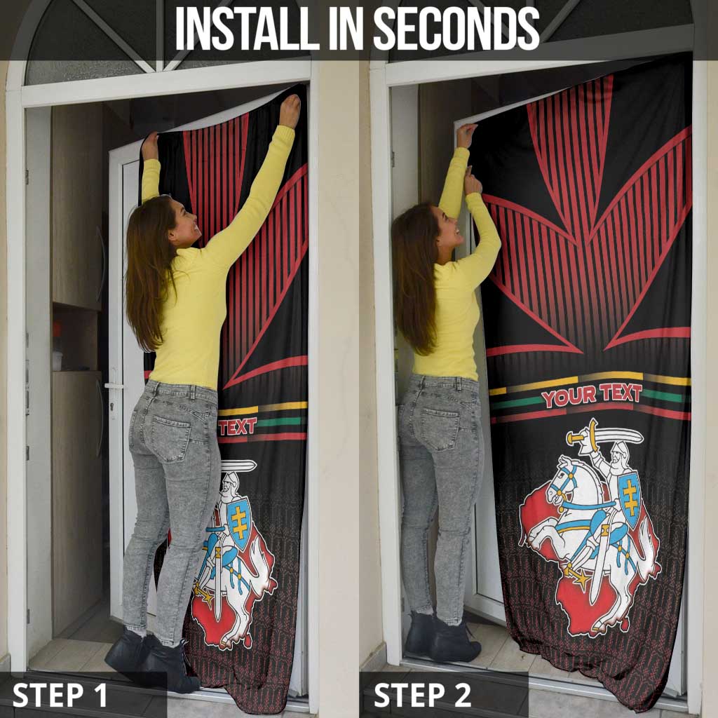 Lithuania Door Cover Knight In Armor With Map - Wonder Print Shop