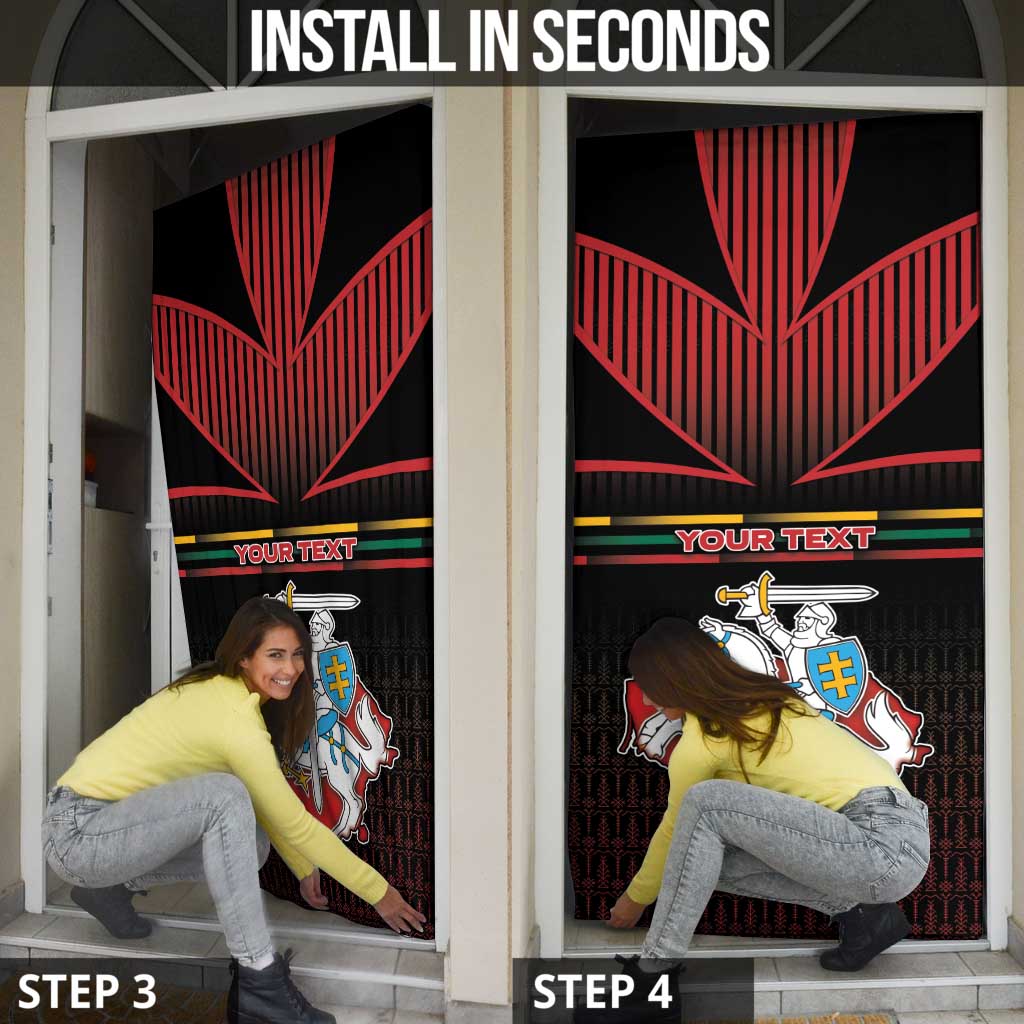 Lithuania Door Cover Knight In Armor With Map - Wonder Print Shop