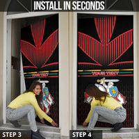 Lithuania Door Cover Knight In Armor With Map - Wonder Print Shop