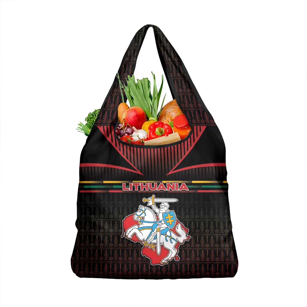 Lithuania Grocery Bag Knight In Armor With Map - Wonder Print Shop