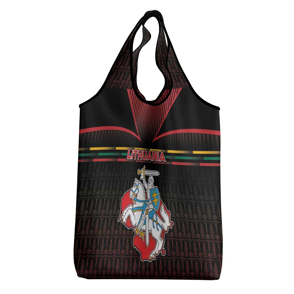 Lithuania Grocery Bag Knight In Armor With Map - Wonder Print Shop