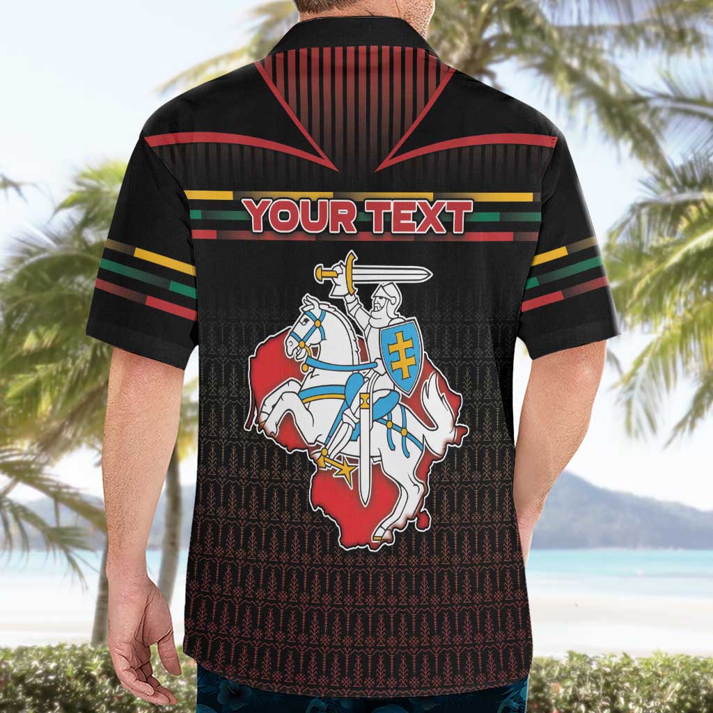 Personalized Lithuania Hawaiian Shirt Knight In Armor With Map - Wonder Print Shop