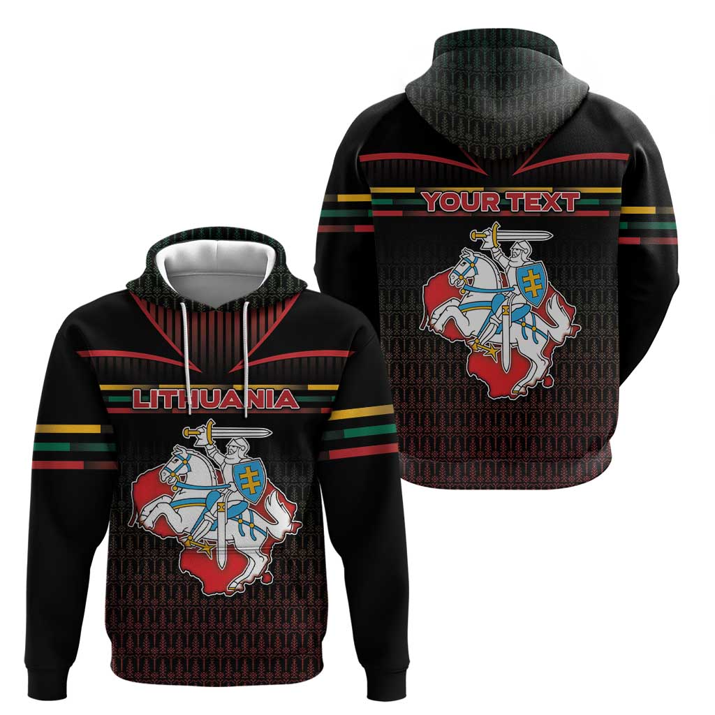 Personalized Lithuania Hoodie Knight In Armor With Map - Wonder Print Shop