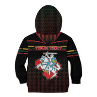 Personalized Lithuania Kid Hoodie Knight In Armor With Map - Wonder Print Shop