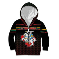 Personalized Lithuania Kid Hoodie Knight In Armor With Map - Wonder Print Shop