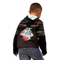 Personalized Lithuania Kid Hoodie Knight In Armor With Map - Wonder Print Shop