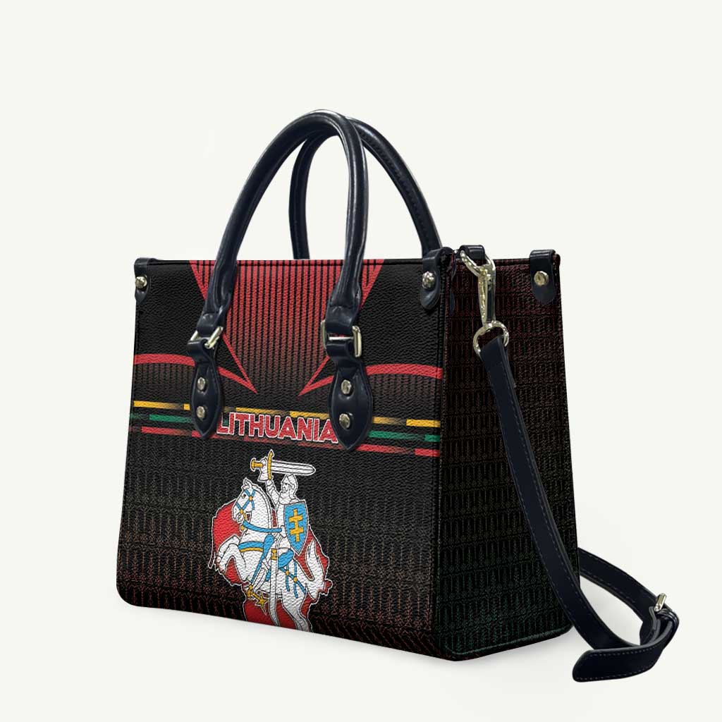 Lithuania Leather Bag Knight In Armor With Map - Wonder Print Shop