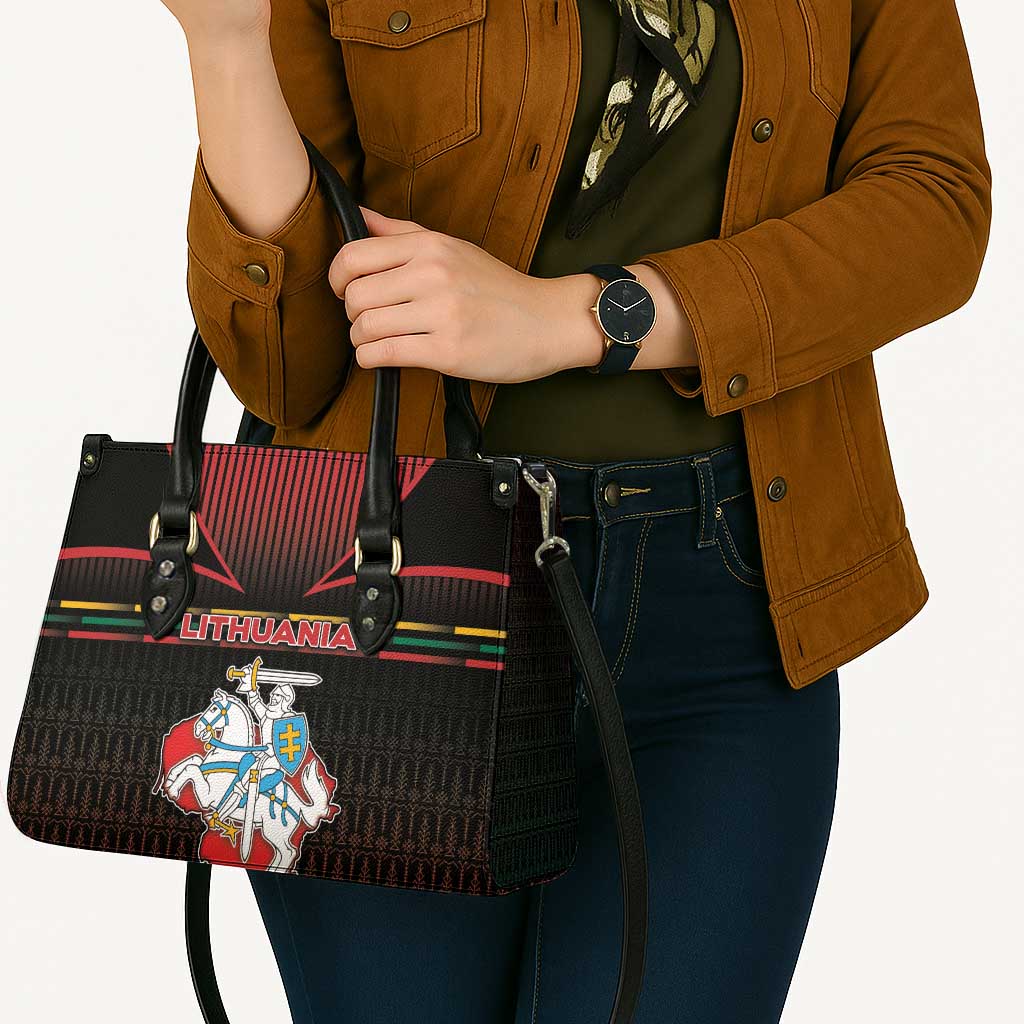 Lithuania Leather Bag Knight In Armor With Map - Wonder Print Shop