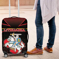 Lithuania Luggage Cover Knight In Armor With Map - Wonder Print Shop