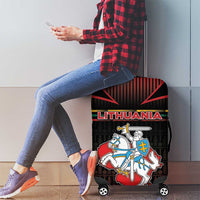 Lithuania Luggage Cover Knight In Armor With Map - Wonder Print Shop