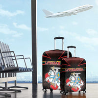 Lithuania Luggage Cover Knight In Armor With Map - Wonder Print Shop