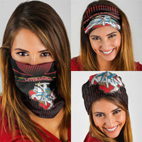 Lithuania Neck Gaiter Knight In Armor With Map - Wonder Print Shop