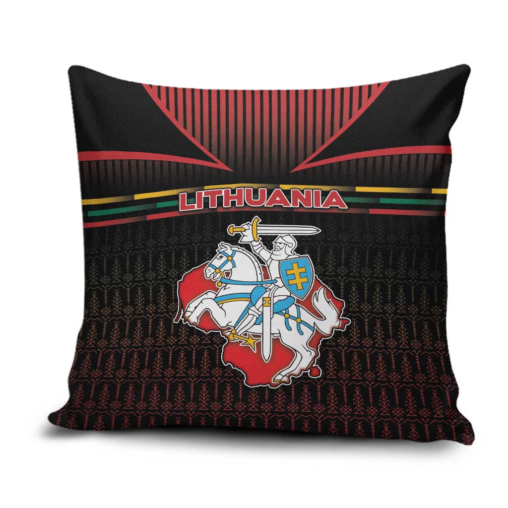 Lithuania Pillow Cover Knight In Armor With Map - Wonder Print Shop