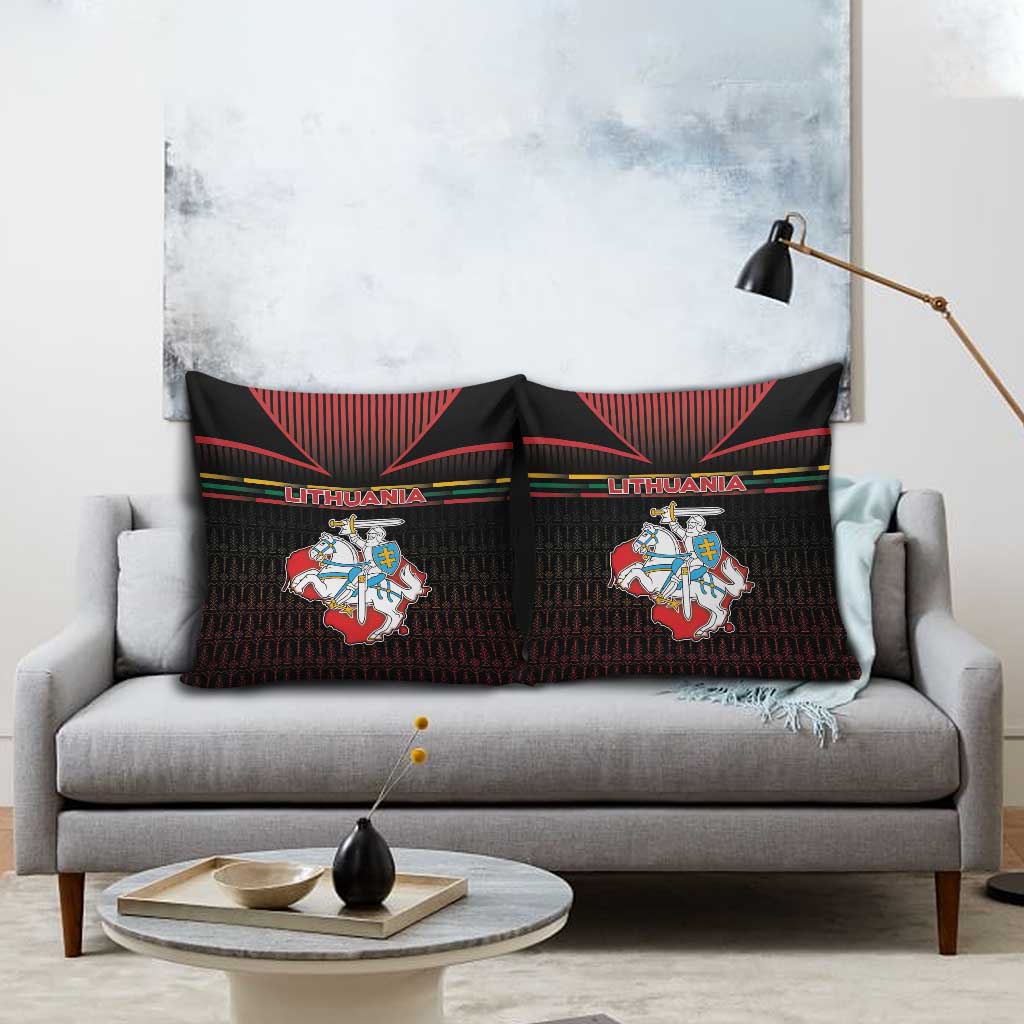 Lithuania Pillow Cover Knight In Armor With Map - Wonder Print Shop