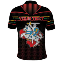 Personalized Lithuania Polo Shirt Knight In Armor With Map - Wonder Print Shop