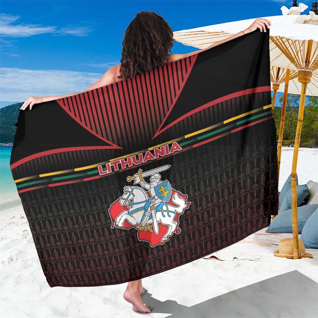 Lithuania Sarong Knight In Armor With Map - Wonder Print Shop