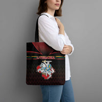 Lithuania Tote Bag Knight In Armor With Map - Wonder Print Shop